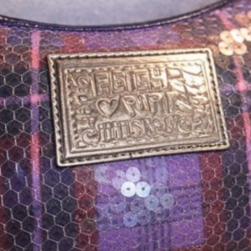 Limited-Edition Coach Poppy Tartan Plaid Small Sequined Shoulder Bag - MSRP $298 - Picture 7 of 15
